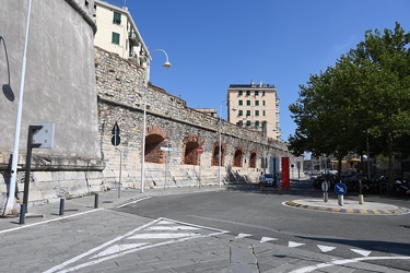 Genova, zona porto antico - Mura di Malapaga