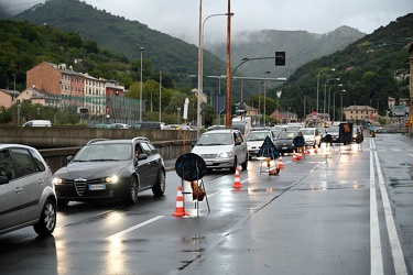 Genova, Marassi - Piazzale Parenzo ancora bloccato causa rottura