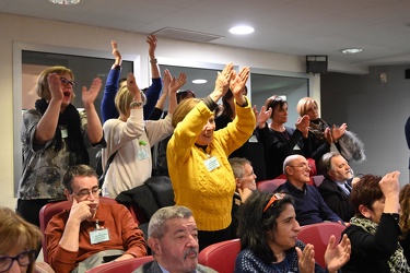 Genova, consiglio regionale - protesta sindacati lavoratori comp