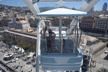 Genova, porto antico - giro sulla ruota panoramica