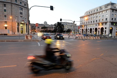 Genova - traffico e viabilita - cambiamenti all'incrocio tra via