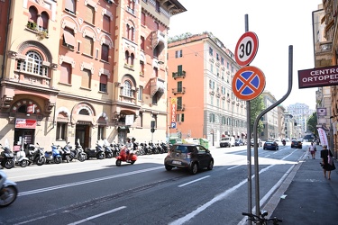 Genova, via Barabino - nuovo limite 30 km orari