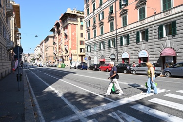 Genova, via Barabino - nuovo limite 30 km orari