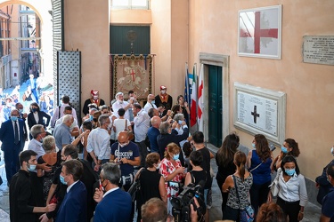 Genova, palazzo Tursi - scopertura targa nel secondo anniversari