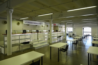 Genova, magazzini del cotone - allestita aula per udienza proces