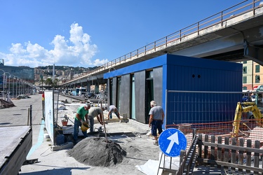 Genova, Darsena - in via di installazione nuovo fish lab