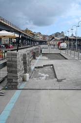 Genova, darsena - lavori rifacimento pavimentazione