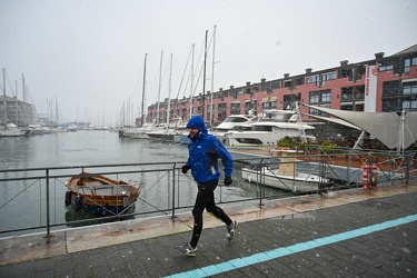 Genova, maltempo allerta neve