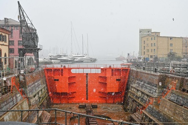 Genova, maltempo allerta neve