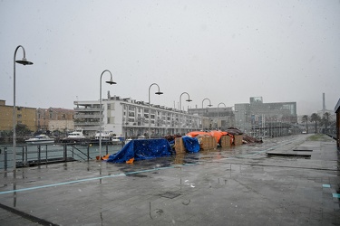 Genova, maltempo allerta neve