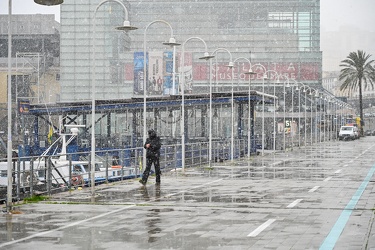 Genova, maltempo allerta neve