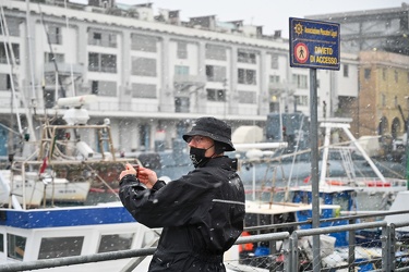 Genova, maltempo allerta neve