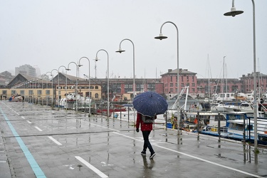 Genova, maltempo allerta neve