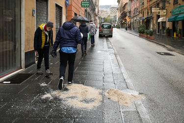 Genova, maltempo allerta neve