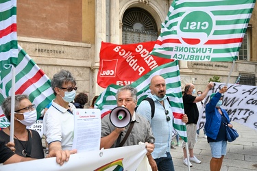 Genova, prefettura - manifestazione lavoratori sanita privata