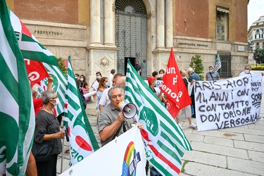 Genova, prefettura - manifestazione lavoratori sanita privata