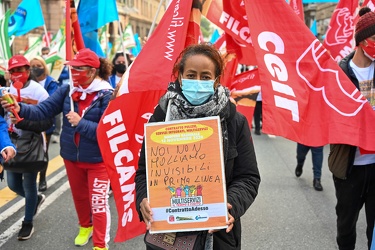 Genova - manifestazione lavoratori servizi