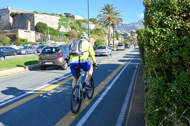 Genova, pista ciclabile di Corso Italia