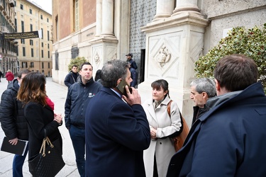 Genova, prefettura - riunione su emergenza coronavirus