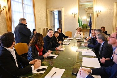 Genova, prefettura - riunione su emergenza coronavirus