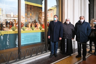 Genova, piazza De Ferrari - regione - apertura presepe con bened