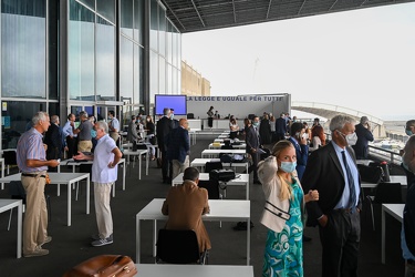 Genova, Fiera padiglione Nouvel - prima udienza all'aperto post 