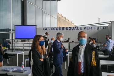 Genova, Fiera padiglione Nouvel - prima udienza all'aperto post 