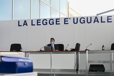 Genova, Fiera padiglione Nouvel - prima udienza all'aperto post 