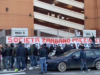 Genova - contestazione ultras genoa