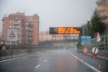 Genova, autostrada - maltempo