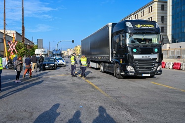 Genova, protesta no green pass varchi portuali