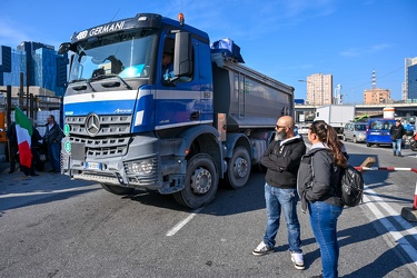 Genova, protesta no green pass varchi portuali