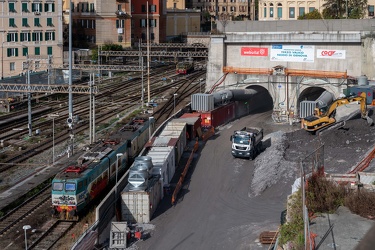 Genova, cantiere nodo ferroviario Brignole