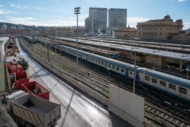 Genova, cantiere nodo ferroviario Brignole