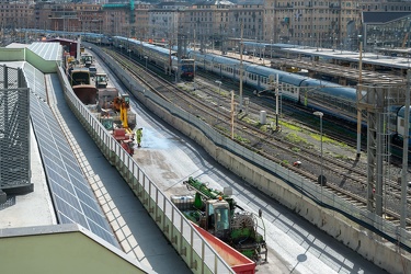 Genova, cantiere nodo ferroviario Brignole