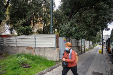 Genova, lavori in corso zona Brignole