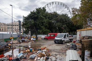 Genova, lavori in corso zona Brignole