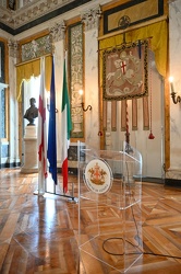 Genova, palazzo Tursi - salone rappresentanza - conferenza stamp