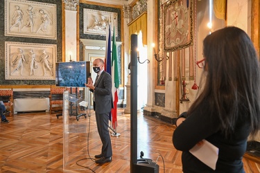 Genova, palazzo Tursi - salone rappresentanza - conferenza stamp