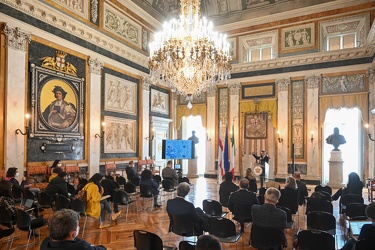 Genova, palazzo Tursi - salone rappresentanza - conferenza stamp