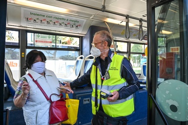 Genova, davanti stazione Brignole - controlli a tappeto bigliett