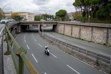 Genova, corso europa - tratto con installazione sistema tutor
