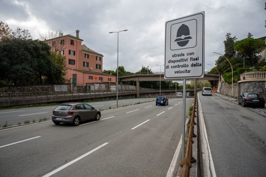 Genova, corso europa - tratto con installazione sistema tutor