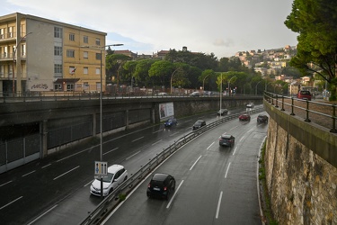 Genova, Corso Europa - tratto su via Pinasco, installazione tuto