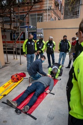 Genova, croce bianca piazza Palermo - corso con associazione mon