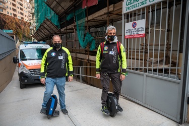 Genova, croce bianca piazza Palermo - corso con associazione mon