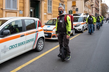 Genova, croce bianca piazza Palermo - corso con associazione mon