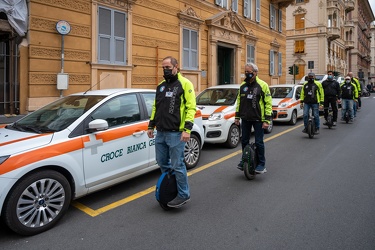 Genova, croce bianca piazza Palermo - corso con associazione mon