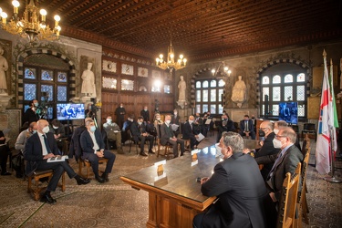 Genova, palazzo San Giorgio - dibattito pubblico su nuova diga f