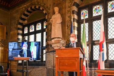 Genova, palazzo San Giorgio - dibattito pubblico su nuova diga f